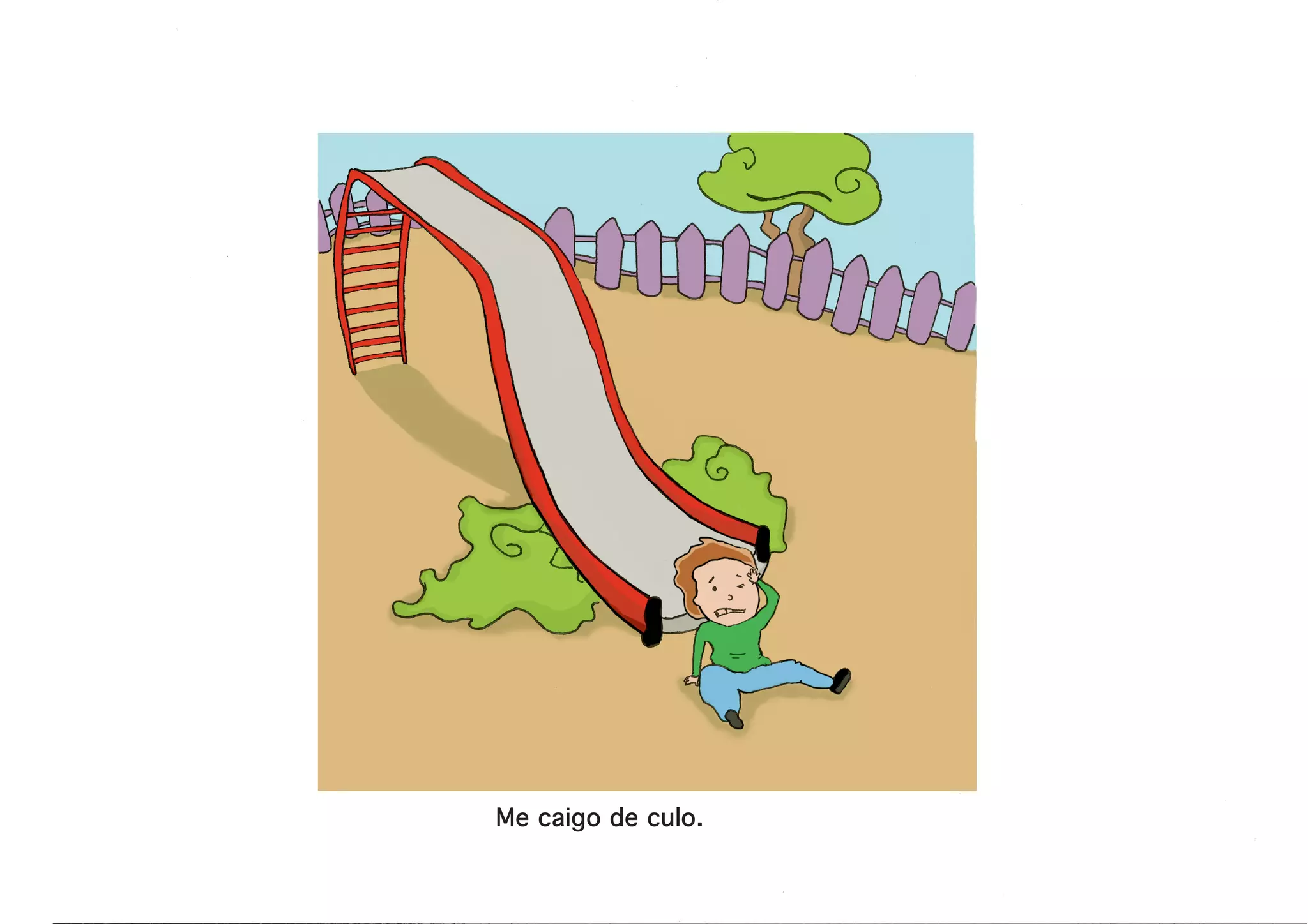 Me caigo de culo.