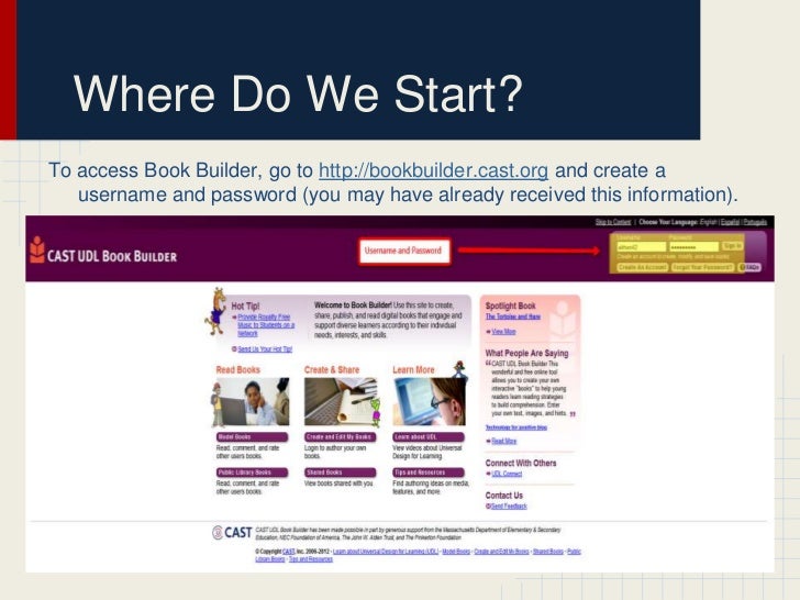 Cast udl book builder