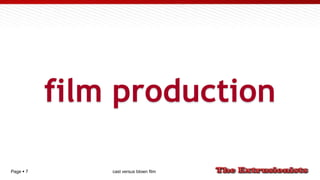 Page  7
film production
cast versus blown film
 
