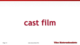 Page  9
cast film
cast versus blown film
 