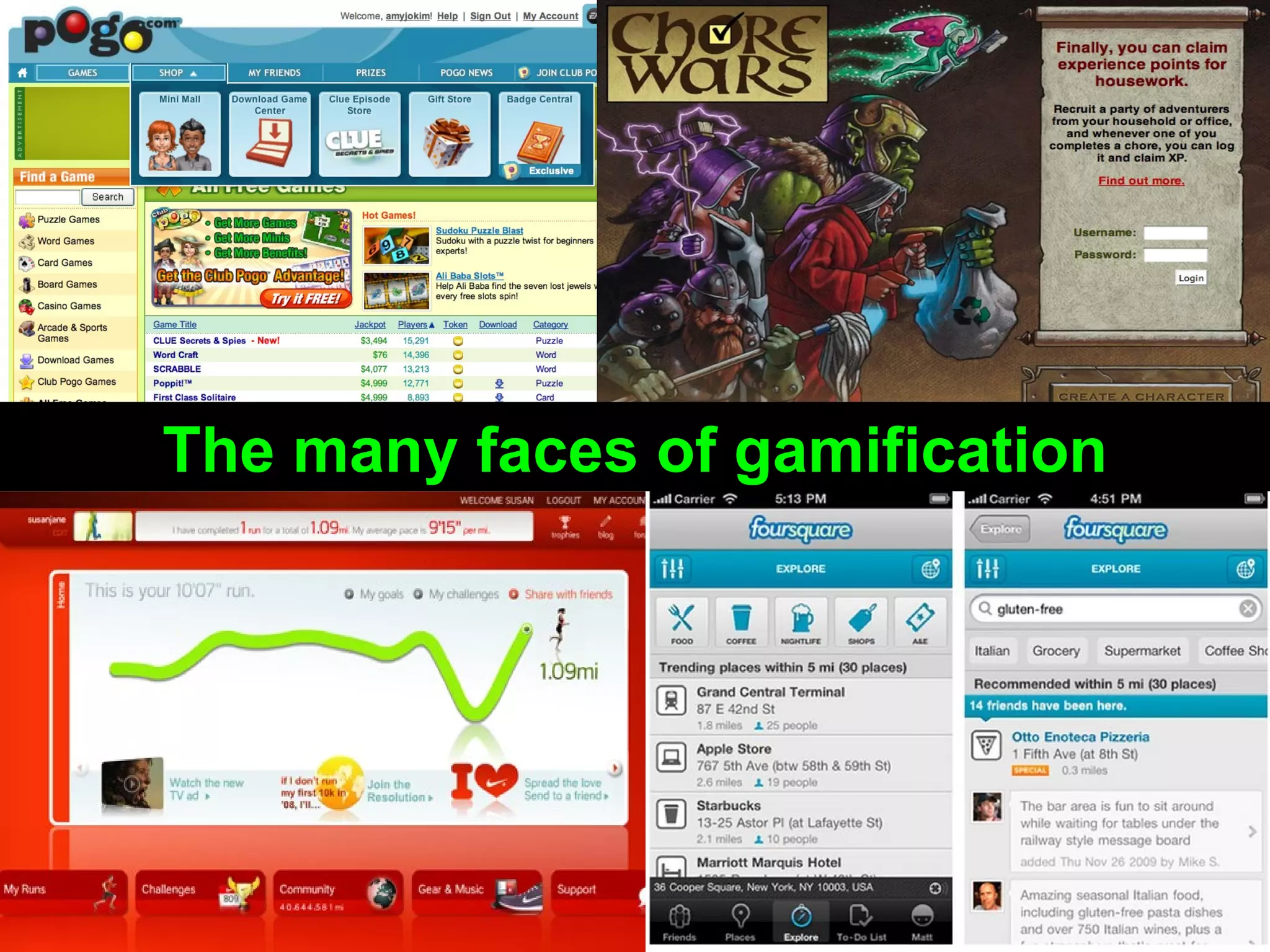 The many faces of gamification 