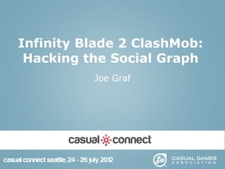 Infinity Blade 2 ClashMob:
 Hacking the Social Graph
          Joe Graf
 