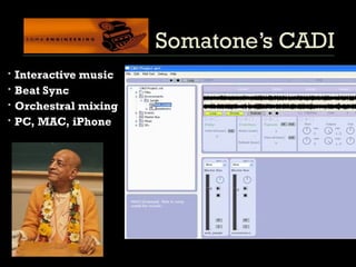 Somatone’s CADI Interactive music Beat Sync Orchestral mixing PC, MAC, iPhone 