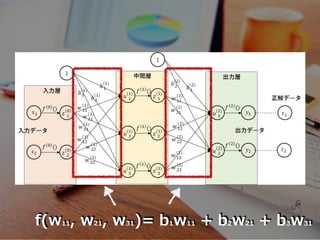f(w11, w21, w31)= b1w11 + b2w21 + b3w31
 