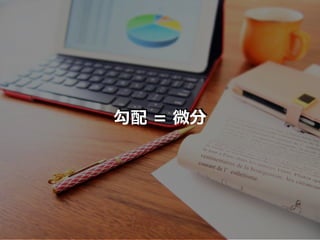 勾配 = 微分
 