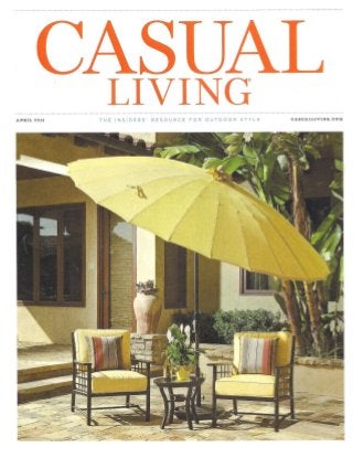 Casual Living Magazine, April 2014 - Featuring Jimmy Reed  Installation of Glass Mosaic Tile Pools and Spas