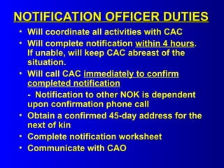 Casualty Notification Officer Training.ppt