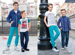 РУБАШКА
047B2601
Цвет: темно-синий.
Размеры:
98–116: 899 р.
122–146: 1099 р.
152–170: 1299 р.
БРЮКИ ИЗ ХЛОПКОВОГО
ГАБАРДИНА
047B3201
Цвет: морская волна.
Размеры:
98–116: 899 р.
122–146:	 1099 р.
152–170:	 1299 р.
ДЖИНСЫ
047B3101
Цвет: темный индиго.
Размеры:
98–116: 1199 р.
122–146: 1399 р.
152–170: 1599 р.
ВЕТРОВКА
С КАПЮШОНОМ
047B1103
Цвет: темно-синий.
Размеры:
98–116: 1999 р.
122–146: 2299 р.
152–170: 2599 р.
ФУТБОЛКА С ПРИНТОМ
047B2901
Цвет: белый.
Размеры:
98–116: 299 р.
122–146:	 399 р.
152–170:	 499 р.
ФУТБОЛКА С ПРИНТОМ
И НАШИВКОЙ НА РУКАВЕ
047B2902
Цвет: белый.
Размеры:
98–116: 349 р.
122–146:	 449 р.
152–170:	 549 р.
каникулы
Римские
Подробнее о моделях
на стр. 260–261
Футболка
от 299р.
Брюки
от 899р.
ОГРАНИЧЕНО!
количество
256 faberlic № 05/2017 № 05/2017 faberlic 257
Мода и стиль
 