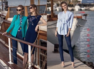 1. ТРИКОТАЖНЫЙ ЖАКЕТ
057W2101
40, 42, 44 (58±1 см):		3299 р.
46, 48, 50 (60±1 см):		3599 р.
52, 54, 56 (63±1 см):		3899 р.
2. БЛУЗКА С НАБИВНЫМ
РИСУНКОМ
057W2603
40, 42, 44 (65±1 см):		1799 р.
46, 48, 50 (66±1 см):		1999 р.
52, 54, 56 (67±1 см):		2199 р.
3. БРЮКИ ИЗ ЖАККАРДА
057W3201
40, 42, 44 (76±2 см):		1799 р.
46, 48, 50 (76±2 см):		1999 р.
52, 54, 56 (76±2 см):		2199 р.
4. ТРИКОТАЖНОЕ ПЛАТЬЕ
С ВЫШИВКОЙ ИЗ ПАЙЕТОК
057W4105
40, 42, 44 (97±2 см):		1599 р.
46, 48, 50 (101±2 см):		1799 р.
52, 54, 56 (107±2 см):		1999 р.
5. УДЛИНЕННАЯ БЛУЗКА
С ПОЯСОМ
057W2701
40, 42, 44 (75±2 см):		1799 р.
46, 48, 50 (76±2 см):		1999 р.
52, 54, 56 (77±2 см):		2199 р.
6. УЗКИЕ ДЖИНСЫ
057W3101
40, 42, 44 (77±2 см):		1599 р.
46, 48, 50 (77±2 см):		1799 р.
52, 54, 56 (77±2 см):		1999 р.
Подробнее о моделях
на стр. 300–303
1.
3.
4.
5.
6.
2.
Блузка
от 1799р.
296 faberlic № 05/2017 № 05/2017 faberlic 297
Мода и стиль
 