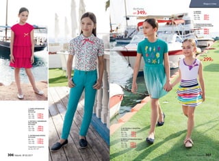 6. МАЙКА
057G2903
98–116:	 299 р.
122–146:	 399 р.
152–170:	 499 р.
7. ТРИКОТАЖНАЯ ЮБКА
С НАБИВНЫМ РИСУНКОМ
057G3302
98–116:	 499 р.
122–146:	 599 р.
152–170:	 699 р.
4. ФУТБОЛКА С ПРИНТОМ
057G2902
98–116:	 349 р.
122–146:	 449 р.
152–170:	 549 р.
5. ПЛИССИРОВАННАЯ ЮБКА
057G3301
98–116:	 1299 р.
122–146:	 1499 р.
152–170:	 1699 р.
1. ПЛИССИРОВАННОЕ
ПЛАТЬЕ
057G4102
98–116:	 1599 р.
122–146:	 1799 р.
152–170:	 1999 р.
2. БЛУЗКА С НАБИВНЫМ
РИСУНКОМ
057G2601
98–116:	 899 р.
122–146:	 1099 р.
152–170:	 1299 р.
3. ЗАУЖЕННЫЕ БРЮКИ
057G3202
98–116:	 1199 р.
122–146:	 1399 р.
152–170:	 1599 р.
Подробнее о моделях
на стр. 312–317
4.
5.
6.
7.
1.
2.
3.
Майка
от 299р.
Футболка
от 349р.
306 faberlic № 05/2017 № 05/2017 faberlic 307
Мода и стиль
 