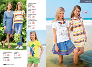 3. УЗКИЕ ДЖИНСЫ
067G3101
98–116:	 1299 р.
122–146:	 1499 р.
152–170:	 1699 р.
4. ФУТБОЛКА С ПРИНТОМ
И ПАЙЕТКАМИ
067G2901
Цвет: желтый.
98–116:	 449 р.
122–146:	 549 р.
152–170:	 649 р.
2. ФУТБОЛКА
С ВЫШИВКОЙ
067G2904
98–116:	 399 р.
122–146:	 499 р.
152–170:	 599 р.
5. ШОРТЫ С КРУЖЕВОМ
067G3401
98–116:	 799 р.
122–146:	 899 р.
152–170:	 999 р.
1. ДЖИНСОВОЕ ПЛАТЬЕ
С РАЗНОЦВЕТНОЙ ТЕСЬМОЙ
067G4102
98–116:	 1699 р.
122–146:	 1899 р.
152–170:	 2099 р.
6. ФУТБОЛКА С ПРИНТОМ
И КИСТОЧКАМИ
067G2905
98–116:	 399 р.
122–146:	 499 р.
152–170:	 599 р.
7. ДЖИНСОВАЯ ЮБКА
С РАЗНОЦВЕТНОЙ ТЕСЬМОЙ
067G3302
98–116:	 999 р.
122–146:	 1199 р.
152–170:	 1399 р.
8. ТРИКОТАЖНОЕ ПЛАТЬЕ-
ПОЛО С ВЫШИВКОЙ
067G4104
98–116:	 799 р.
122–146:	 899 р.
152–170:	 999 р.
Подробнее о моделях
см. на стр. 290–293.
1. 2.
3.
4.
5.
6.
7.
8.
Платье-поло
от 799р.
288 faberlic № 07/2017 № 07/2017 faberlic 289
Мода и стиль
 