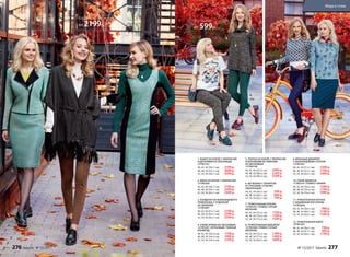 2.
3.
5.
4.
1.
Кардиган
от 2199р.
Футболка
от 599р.
6.
7.
8.
4.
9.
10.
11
12.
7. ТРИКОТАЖНЫЕ БРЮКИ
127W3201 (ТЕМНО-СЕРЫЙ
МЕЛАНЖ)
40, 42, 44 (75±2 см):	 1199 р.
46, 48, 50 (75±2 см):	 1399 р.
52, 54, 56 (75±2 см):	 1599 р.
6. ФУТБОЛКА С ПРИНТОМ
И СТРАЗАМИ 127W2901
(МОЛОЧНЫЙ)
40, 42, 44 (58±1 см):	 599 р.
46, 48, 50 (60±1 см):	 699 р.
52, 54, 56 (62±1 см):	 799 р.
8. ТРИКОТАЖНЫЙ ДЖЕМПЕР
127W2904 (ТЕМНО-СЕРЫЙ
МЕЛАНЖ)
40, 42, 44 (72±2 см):	 1299 р.
46, 48, 50 (77±2 см):	 1499 р.
52, 54, 56 (83±2 см):	 1699 р.
12. ТРИКОТАЖНАЯ ЮБКА
127W3301
40, 42, 44 (58±1 см):	 799 р.
46, 48, 50 (61±1 см):	 999 р.
52, 54, 56 (64±1 см):	 1199 р.
9. ВЯЗАНЫЙ ДЖЕМПЕР
С ЖАККАРДОВЫМ УЗОРОМ
127W2301
40, 42, 44 (51±1 см):	 1599 р.
46, 48, 50 (57±1 см):	 1799 р.
52, 54, 56 (62±1 см):	 1999 р.
11. ТРИКОТАЖНАЯ БЛУЗКА
С НАБИВНЫМ РИСУНКОМ
127W2603
40, 42, 44 (58±1 см):	 999 р.
46, 48, 50 (60±1 см):	 1199 р.
52, 54, 56 (62±1 см):	 1399 р.
10. УЗКИЕ ДЖИНСЫ
117W3101 (ТЕМНО-СИНИЙ)
40, 42, 44 (76±2 см):	 1599 р.
46, 48, 50 (76±2 см):	 1799 р.
52, 54, 56 (76±2 см):	 1999 р.
1. ЖАКЕТ ИЗ БУКЛЕ С ЛЮРЕКСОМ
И ДЕТАЛЯМИ ИЗ ЭКОЗАМШИ
127W2101
40, 42, 44 (50±1 см):	 3799 р.
46, 48, 50 (53±1 см):	 4099 р.
52, 54, 56 (56±1 см):	 4399 р.
2. ЮБКА ИЗ БУКЛЕ С ЛЮРЕКСОМ
127W3305
40, 42, 44 (56±1 см):	 2199 р.
46, 48, 50 (59±1 см):	 2399 р.
52, 54, 56 (62±1 см):	 2599 р.
3. КАРДИГАН ИЗ ЖАККАРДОВОГО
ТРИКОТАЖА С ОТДЕЛКОЙ
ИЗ ЭКОКОЖИ
127W2401
40, 42, 44 (61±1 см):	 2199 р.
46, 48, 50 (63±1 см):	 2399 р.
52, 54, 56 (65±1 см):	 2599 р.
4. УЗКИЕ БРЮКИ ИЗ ЭКОЗАМШИ
127W3501 (ОРЕХОВЫЙ, ТЕМНЫЙ
ИЗУМРУД)
40, 42, 44 (74±2 см):	 1799 р.
46, 48, 50 (74±2 см):	 1999 р.
52, 54, 56 (74±2 см):	 2199 р.
5. ПЛАТЬЕ ИЗ БУКЛЕ С ЛЮРЕКСОМ
И БОКОВЫМИ ВСТАВКАМИ
ИЗ ЭКОЗАМШИ
127W4106
40, 42, 44 (97±2 см):	 2999 р.
46, 48, 50 (98±2 см):	 3299 р.
52, 54, 56 (99±2 см):	 3599 р.
276 faberlic № 13/2017 № 13/2017 faberlic 277
Мода и стиль
 