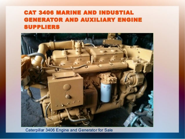 Cat 3406 Diesel Engine And Generator