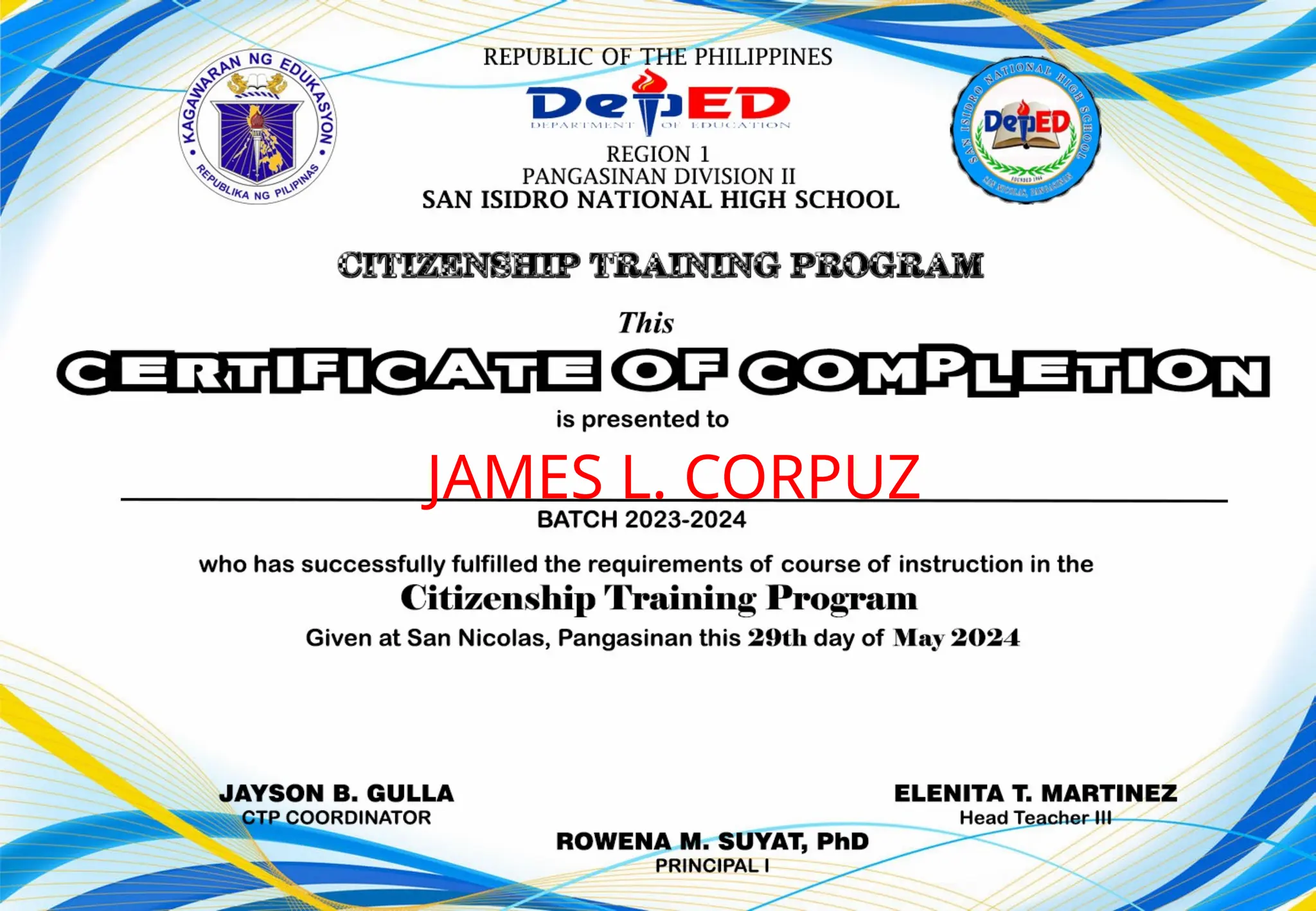 JAMES L. CORPUZ
