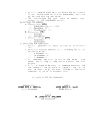 Cat creative marching guidelines | PDF
