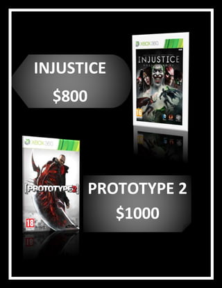 INJUSTICE
$800
PROTOTYPE 2
$1000