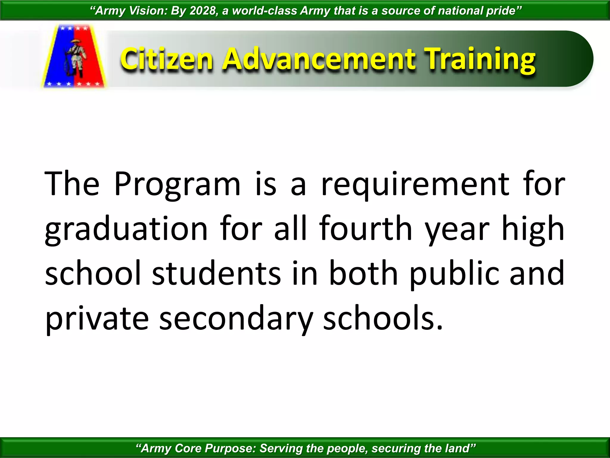 Citizen Advancement Training Logo CITIZEN ADVANCEMENT TRAINING | PPTX