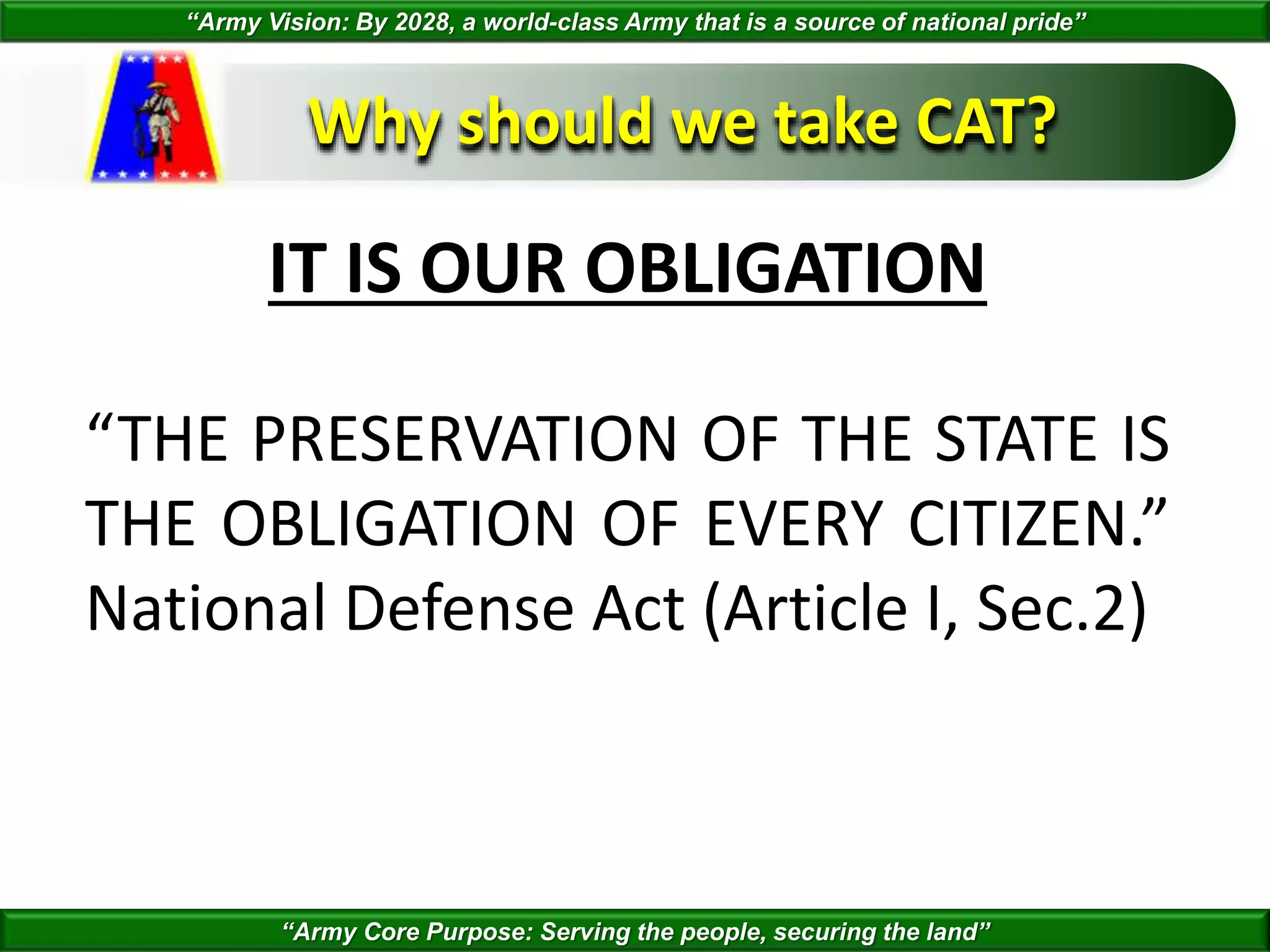 CITIZEN ADVANCEMENT TRAINING | PPTX