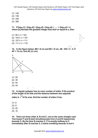 Cat sample-paper-1 | PDF