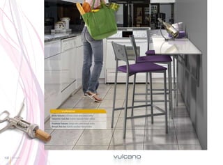 singlevulcano
              Balda Vulcano Encimera cristal extra blanco brillo.
              Taburetes Zeta Bar Asiento tapizado Nobel violeta.

              Prateleira Vulcano Tampo vidro extra branco brilho.
              Bancos Zeta bar Assento estofado Nobel violeta.




12   Single                                                         vulcano
 