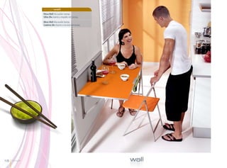 singlewall
              Mesa Wall Ala auxiliar naranja.
              Sillas Blu Asiento y respaldo net naranja.

              Mesa Wall Aba auxiliar laranja.
              Cadeiras Blu Assento e encosto net laranja.




16   Single                                                 wall
 