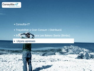 Consultia-IT   Traçabilitat a Gran Consum i Distribució   Business Case: Sara Lee Bakery Iberia (Bimbo) Lliçons apresses 