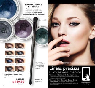 14
 Sombra de Ojos en Crema
Color Intenso
4 g
$ 199.90
$ 119.90Puntos: 7.44


Orilame Makeup
WizardApp
Modelo maquillada con: Delineador de Ojos Stylo 30475 Black,
Sombra de Ojos en Crema Color Intenso 30744 Beige Pearl.30750 Intense Plum
30746 Golden Brown
30744 Beige Pearl30751 Shimmering Steel
30749 Deep Indigo
30748 Petroleum Shine
30745 Rose Gold
30747 Olive Green
30749DeepIndigo
30750 Intense Plum
30751ShimmeringSteel
30748 Petroleum Shine
 