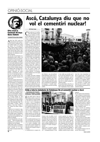 Revista Catalunya  - Papers 114 Febrer 2010