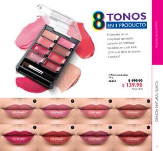 55
MAQUILLAJEEUROPEOCIENCIANATURALSUECA
 Paleta de Labios
3.8 g
26661 $ 199.90
$ 139.90Puntos: 8.68

 