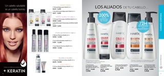 ቤ Champú Potenciador del Brillo HairX 250 ml.
30008 8,00€
ባ Acondicionador Reparador HairX 200 ml.
26671 8,00€
ቩ Champú Volumen en Seco HairX 150 ml.
26676 10,00€
ቪ Crema Alisado Perfecto HairX 150 ml.
30881 12,00€
ቧ Laca Voluminizadora HairX 200 ml.
31091 12,00€
ቦ Mousse Volumen HairX 200 ml.
30550 12,00€
ቨ Laca Fijación Extrema HairX 200 ml.
30880 12,00€
ቦ Tratamiento Anti-
Encrespamiento Sin
Aclarado HairX 150 ml.
30068 11,00€
7,95€
ብ Champú Anti-
Encrespamiento HairX
250 ml.
30066 8,00€
5,95€
ቤ Champú Prolongador
del Color HairX 250 ml.
26666 8,00€
5,95€
ባ Acondicionador
Prolongador del Color
HairX 200 ml.
26672 8,00€
5,95€
ቢ Tratamiento
Prolongador del Color
Sin Aclarado HairX 150 ml.
26677 11,00€
7,95€
**Resultados comparados con un champú básico para cabello
normal. usando toda la gama de HairX Ani-Encrespamiento
72H
*Test de autoconsumo realizado en
85 mujeres usando el Champú, el Acondicionador
y elTratamiento Prolongador del Color.
LOS ALIADOS DETU CABELLO…
Un cabello saludable
es un cabello bonito
STYLING QUE PROTEGETU CABELLO
RECUPERA ELVOLUMEN
ALISADO PERFECTO
ቢ Champú Reparador HairX 250 ml.
26642 8,00€
ብ Acondicionador Potenciador del Brillo HairX
200 ml.
30009 8,00€
www.oriﬂame.es
8786
TODAS LAS FÓRMULAS AHORA CON
ቢ
ባ
ቤ ብ
ቦ ቧ ቨ
ቩ
ቪ
ቢ ባ
ቤ
ብ ቦ
HIDRATAY REPARA
HIDRATAY DA BRILLO AL CABELLO
DE PROTECCIÓN
ANTI-
ENCRESPAMIENTO**
CUIDADOCORPORAL
200%MÁS DE
PROTECCIÓN
DEL COLOR*
 