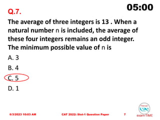 CAT 2022 SLOT-1 Question Paper.pptx
