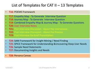 CAT 2 _ List of Templates.pptx