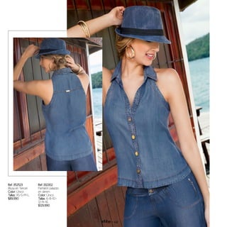 Ref. 352523
Blusa en Tencel
Color: Único
Tallas: XS-S-M-L
$89.990
Ref. 332302
Pantalón palazzo
en denim
Color: Único
Tallas: 6-8-10-
12-14-16
$129.990
40
 