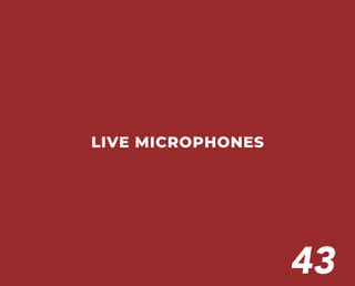 LIVE MICROPHONES
43
 