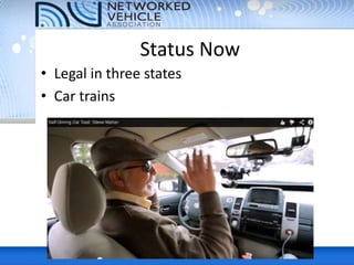 Status Now
• Legal in three states
• Car trains
 