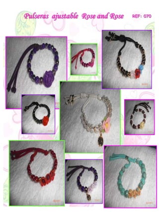 Pulseras ajustable Rose and Rose REF: 070
 