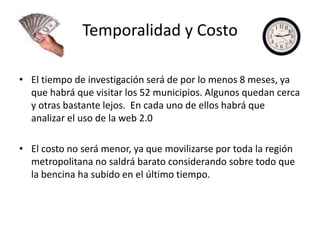 Población.    El estudio estará dirigido a las personas que trabajan en los 52 municipios. Personal que utilice el computador como elemento de trabajo durante el día o parte de el.    (Secretarias y personas con altos cargos entre otros)Trabajadores que realicen talleres de computación para los habitantes de la comuna. 