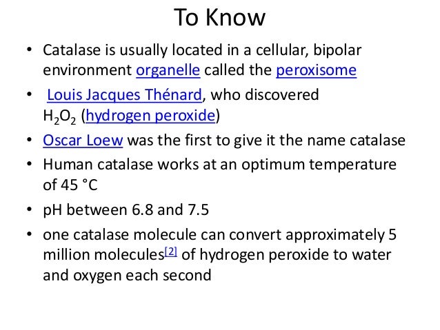 catalase test how catalase works