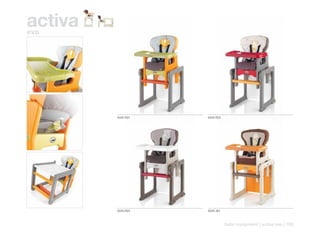 activa
evo




         6240 R21   6240 R22




         6240 R23   6240 J61



                               baby equipment | activa evo | 195
 