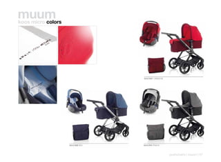 muum
koos micro colors




                                   5312 R27 CRIMSOM




                    5312 R29 SEA   5312 P41 FRACK



                                                      pushchairs | muum | 37
 