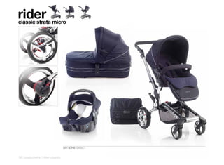 rider
classic strata micro




                                  5271 SL P48 CLASSIC I



56 | pushchairs | rider classic
 