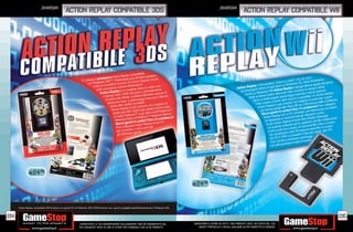 _shardan                                                                                                     _shardan
                     ACTION REPLAY COMPATIBLE 3DS                                                                                            ACTION REPLAY COMPATIBLE Wii




      E24.98

                                                                                                  E24.98




194                                                                                                                                                                         195
                        _GARANTIAMO LA TUA SODDISFAZIONE SULL’ACQUISTO. Non sei soddisfatto del   _GARANTIAMO IL RITIRO DI TUTTI I TUOI PRODOTTI USATI. SEI STUFO DEL TUO
                        tuo acquisto? Avrai 24 ore di tempo per cambiarlo con altri prodotti.         USATO? PORTACELO E SCEGLI QUALSIASI ALTRO PRODOTTO IN NEGOZIO.
 