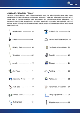 Precision Measuring Tool Chart.pdf Precision Tools | PDF
