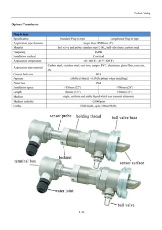Ultrasonic flow meter catalog | PDF