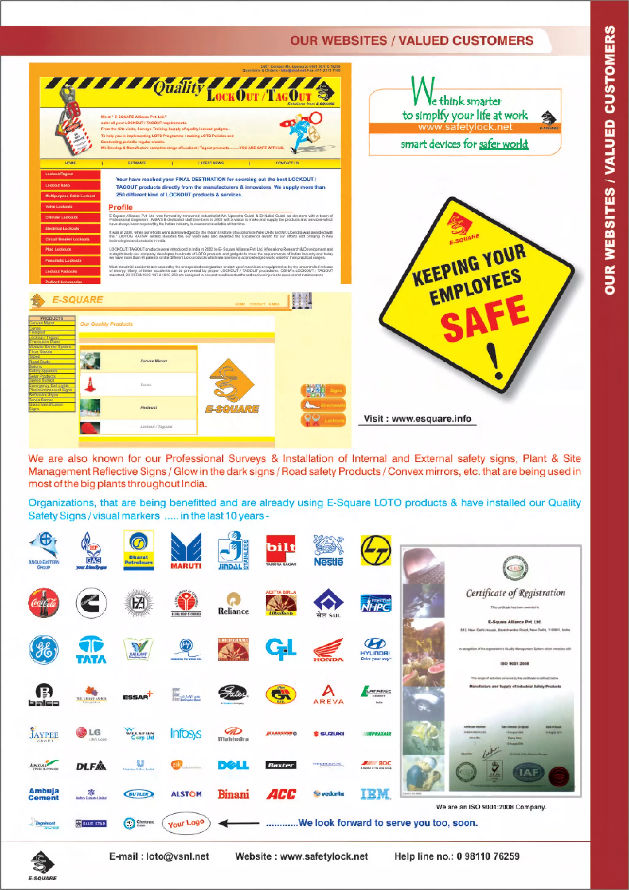 E-Square Lockout Tagout : Catalog 2012-13 | PDF