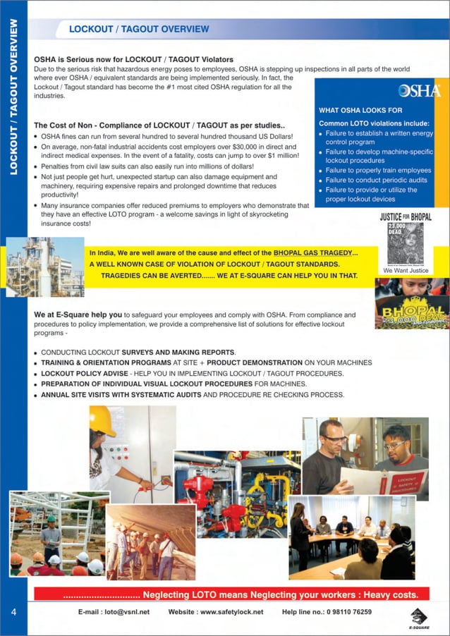 E-Square Lockout Tagout : Catalog 2012-13 | PDF