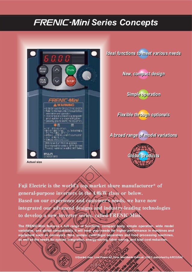 Catalog Biến tần Frenic ACE Mini (Fuji Electric) - Beeteco.com