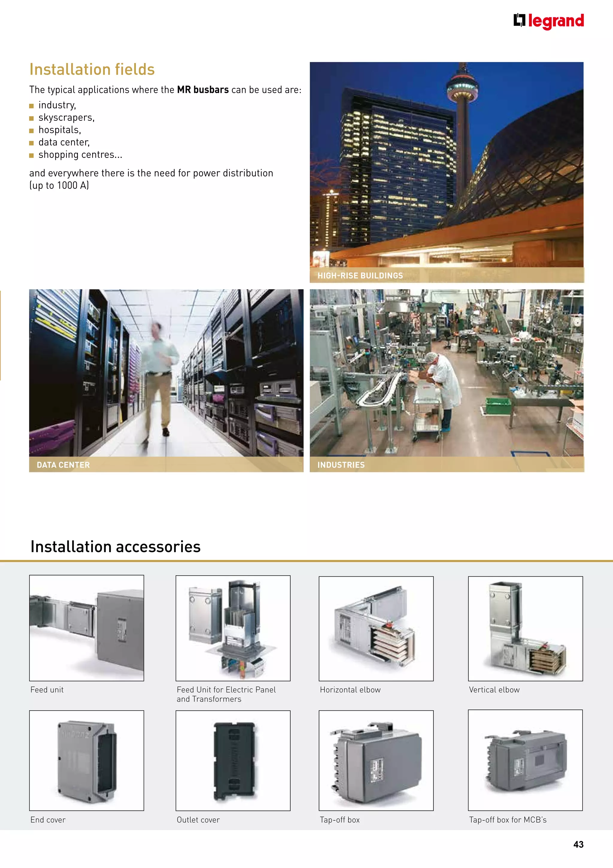 Catalog busbar legrand PDF