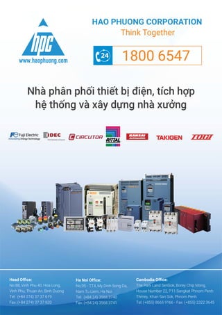 Catalog contactor fuji-electric Mới Nhất - Hạo Phương