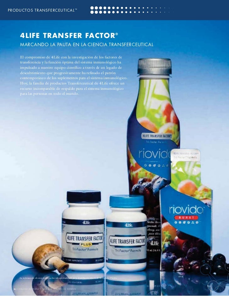 Catalog De los Productos de 4life